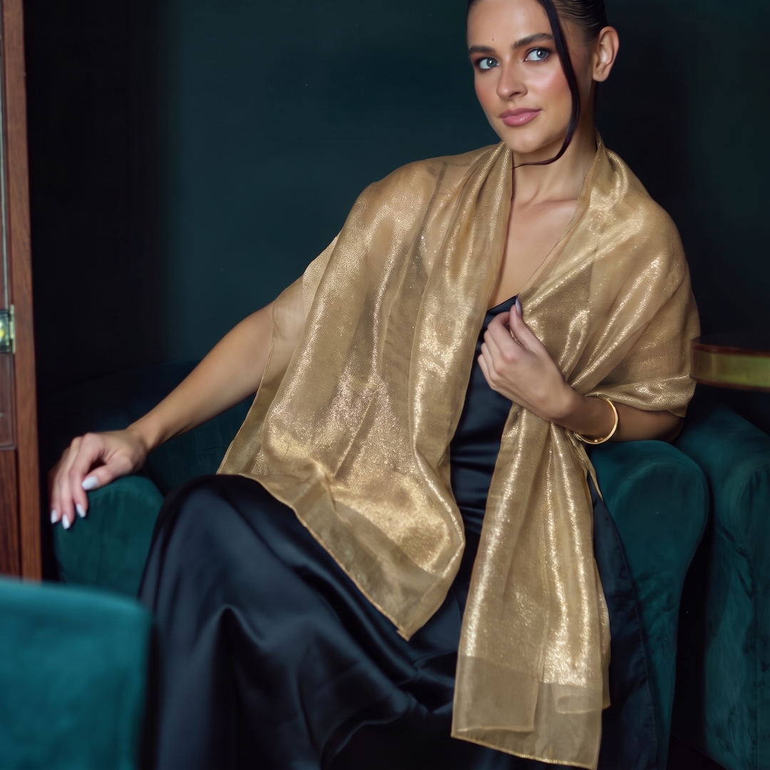 Stole Wedding Shawl - Women Silk Shawl Sheer Wrap Elegant