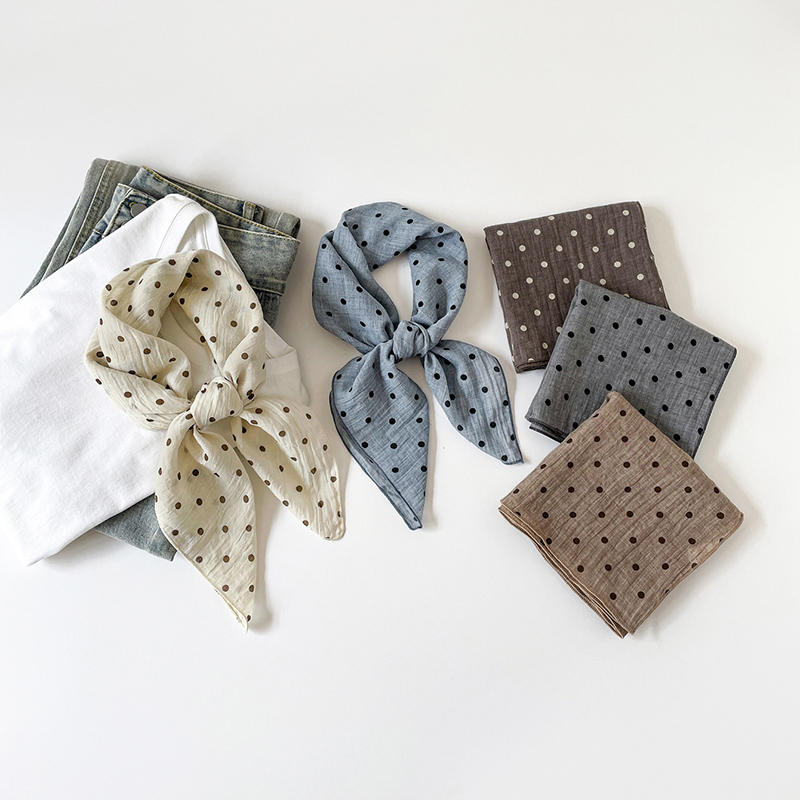 Ascot Neck Scarf - New Solid Color Cotton Linen Feeling