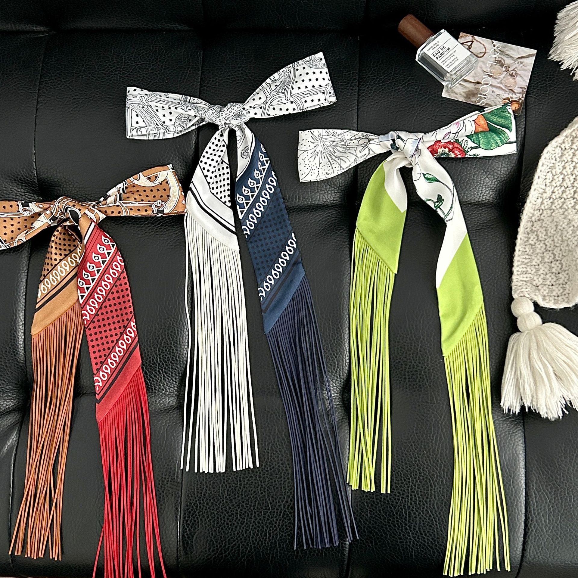 Luxury Tassel Skinny Scarf for - огляд і ціна Head Wrap Turban