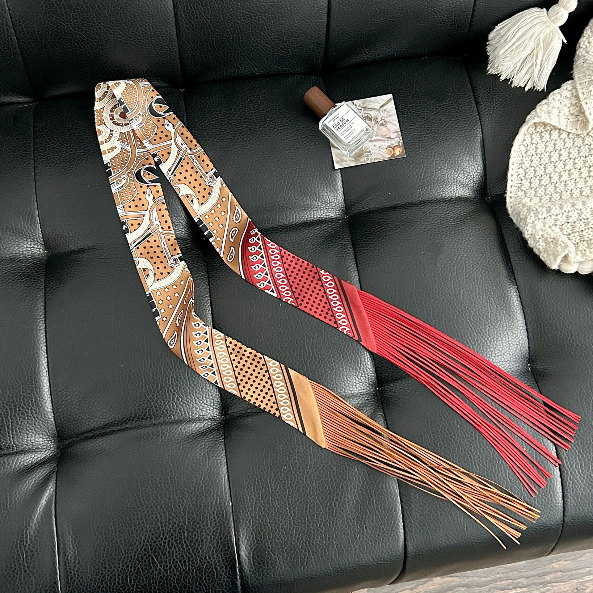 Luxury Tassel Skinny Scarf for - огляд і ціна Head Wrap Turban