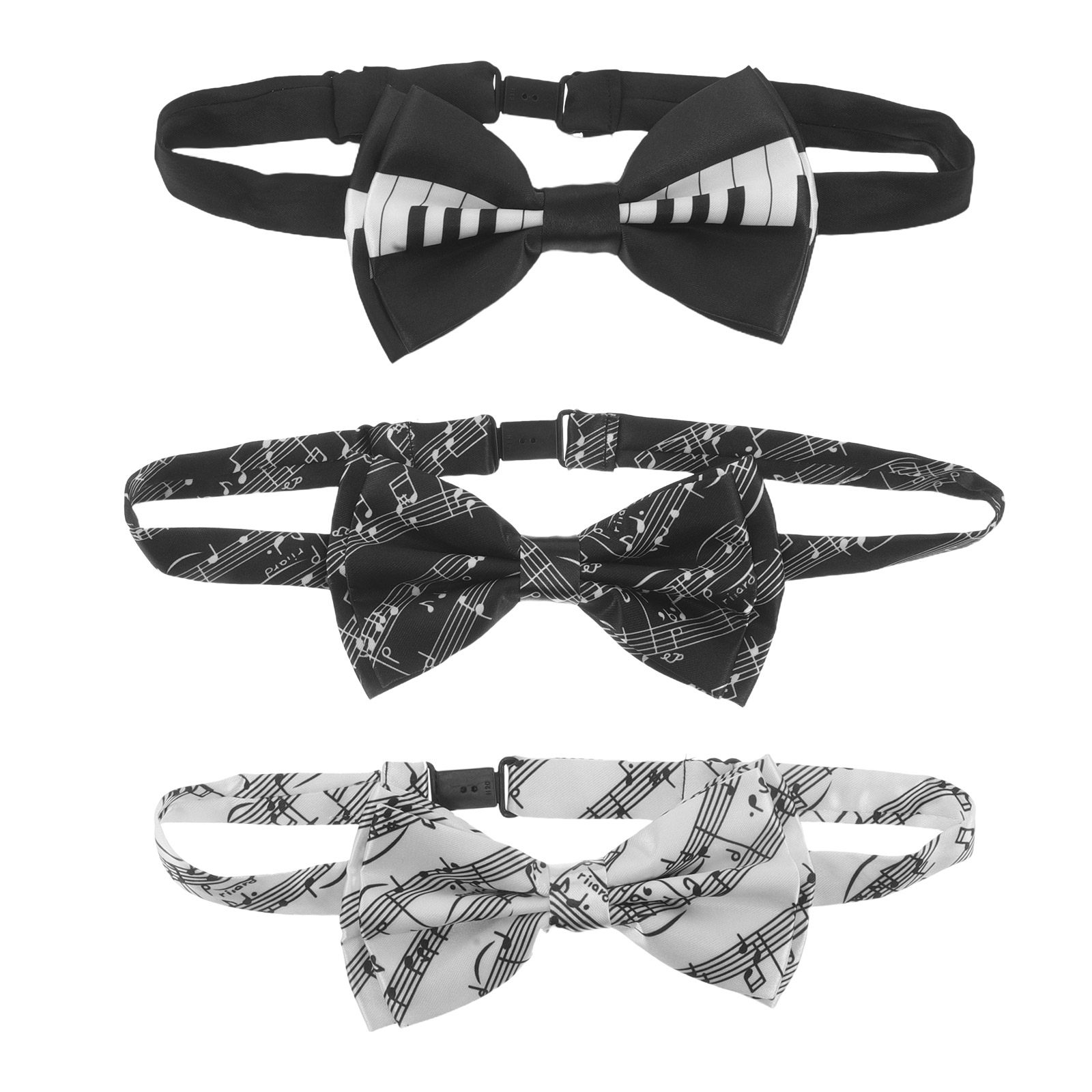 3Pcs Piano Bow Tie Set Music N - огляд і ціна Bow Tie Pre Tied