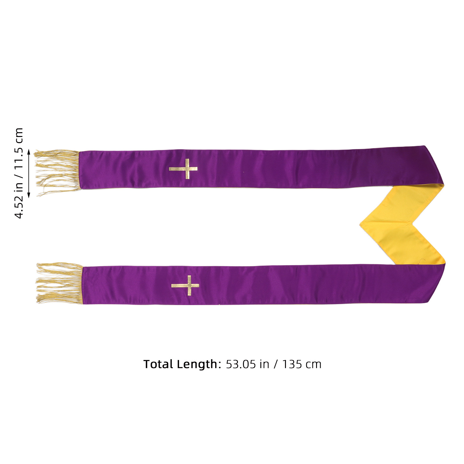 Dual Color Purple Gold Reversi - огляд і ціна Stole Wedding Shawl