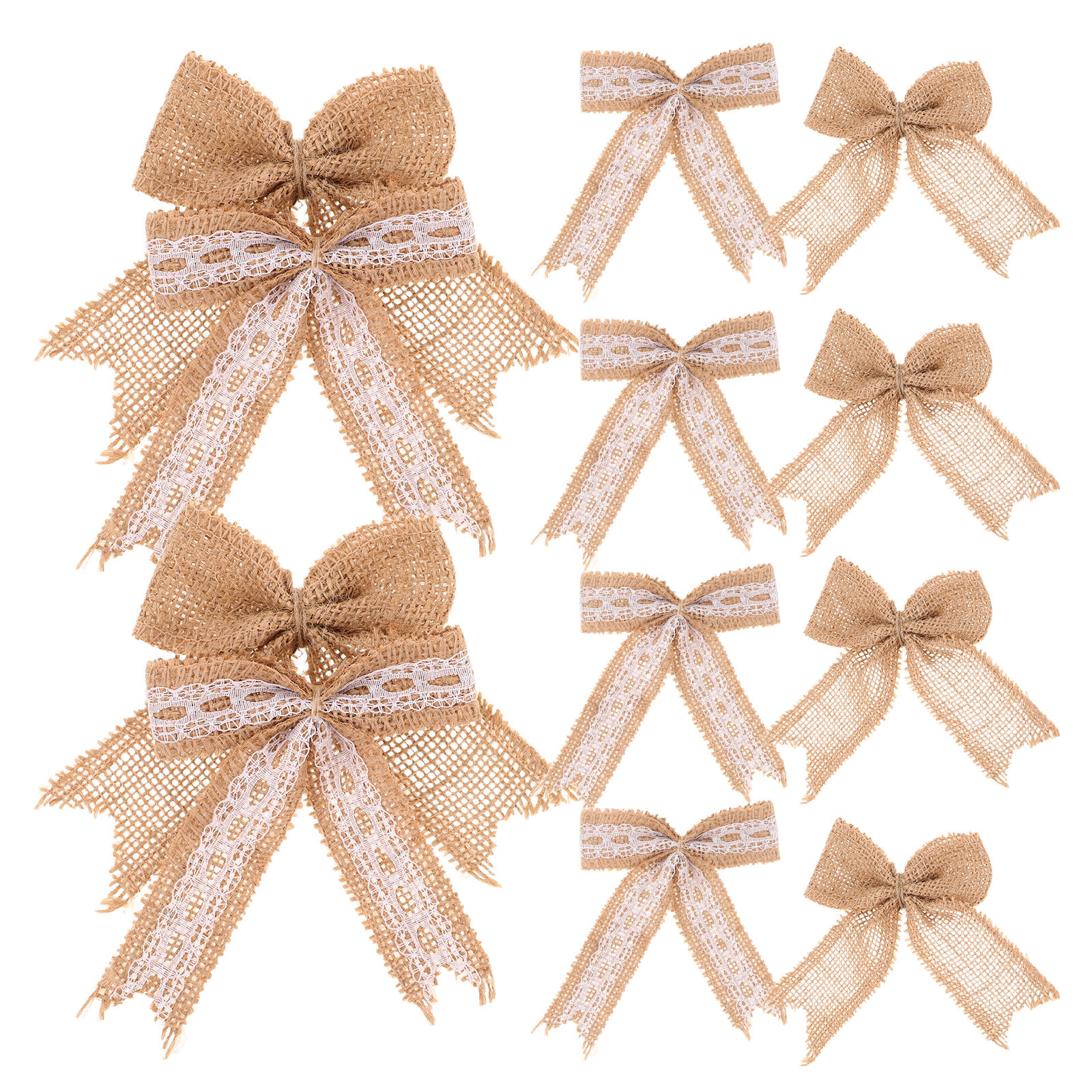 12Pcs Elegant Burlap Christmas - огляд і ціна Bow Tie Pre Tied