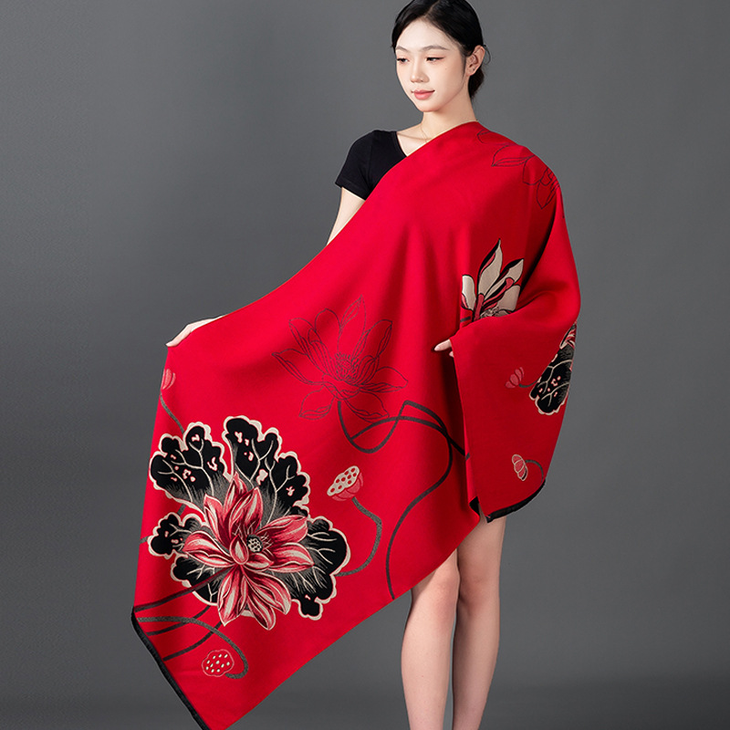 Women Winter Shawl Cashmere Sc - огляд і ціна Woven Scarf Blanket