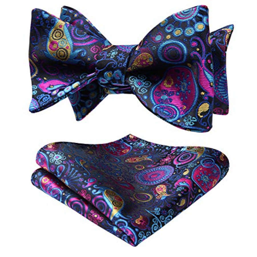 Bow Ties for Men Floral Bowtie - огляд і ціна Pocket Square Set