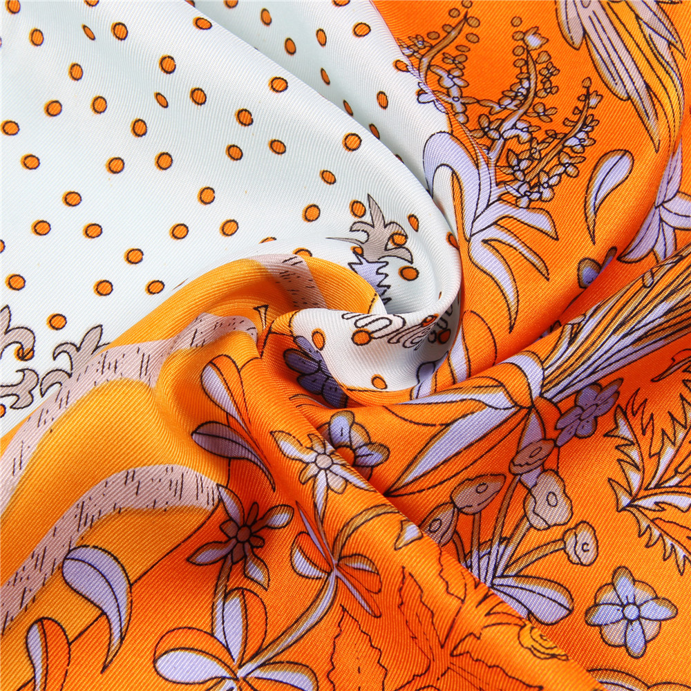 Manual Hand Rolled Twill Silk  - огляд і ціна Scarf Silk Square