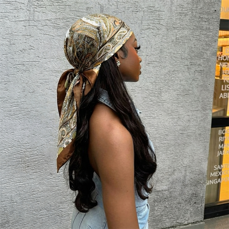 Women Spring Summer Square Sca - огляд і ціна Scarf Silk Square
