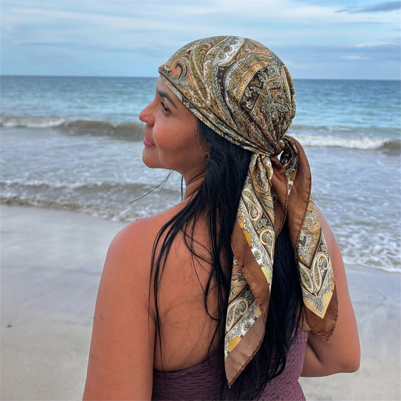 Women Spring Summer Square Sca - огляд і ціна Scarf Silk Square