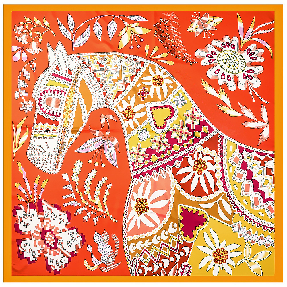 130cm Brand Women Scarves Desi - огляд і ціна Scarf Silk Square
