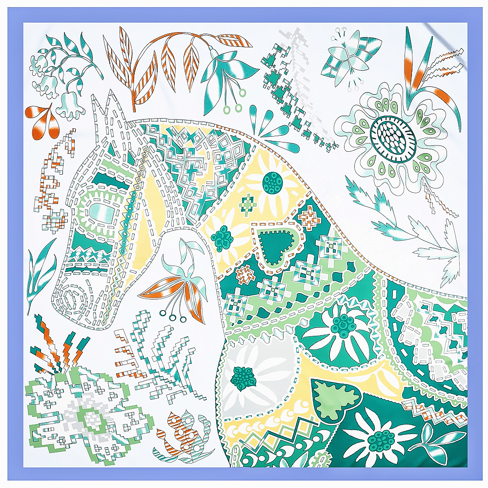 130cm Brand Women Scarves Desi - огляд і ціна Scarf Silk Square