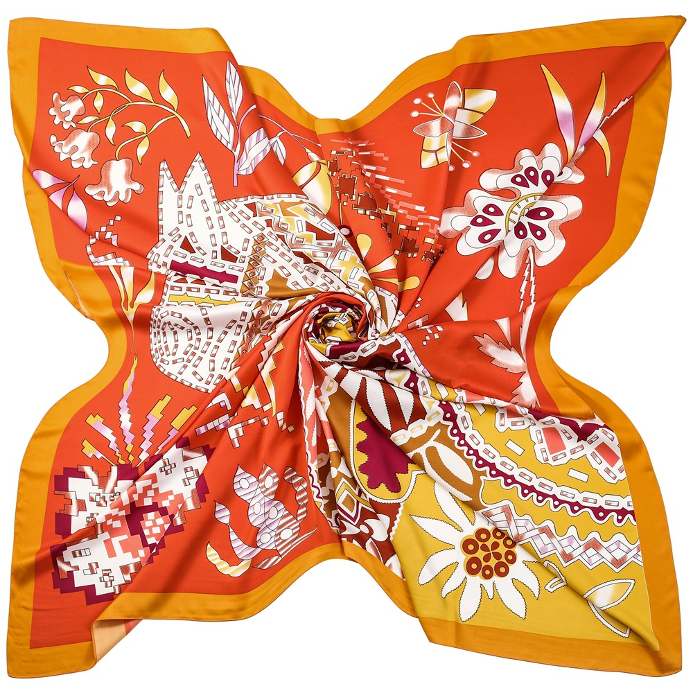 130cm Brand Women Scarves Desi - огляд і ціна Scarf Silk Square