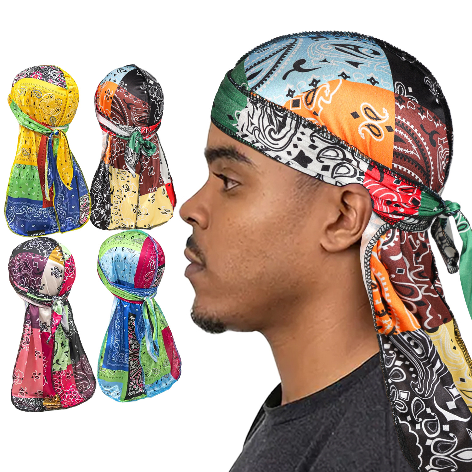 Paisley Printing Silky Durags  - огляд і ціна Bandana Doo Rag