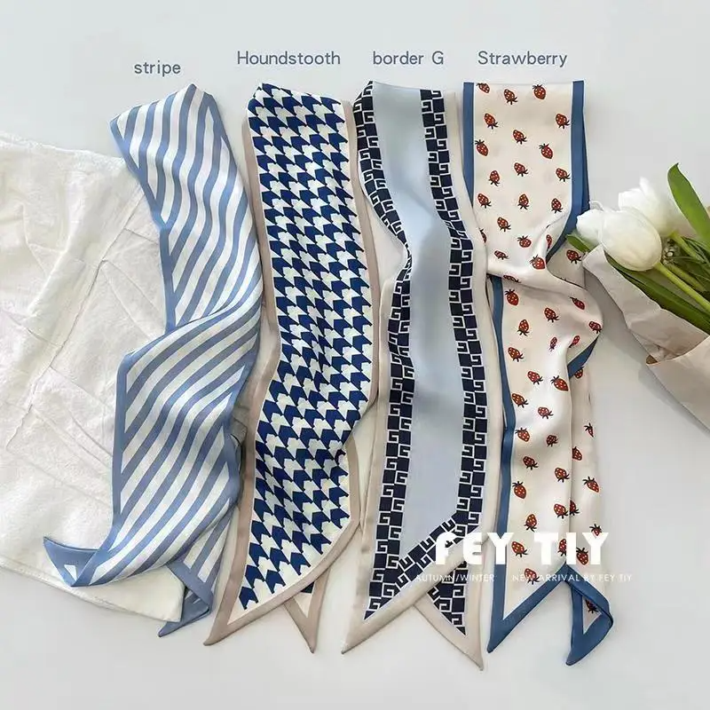 Set Series Silk Satin Scarf Wo - огляд і ціна Ascot Neck Scarf