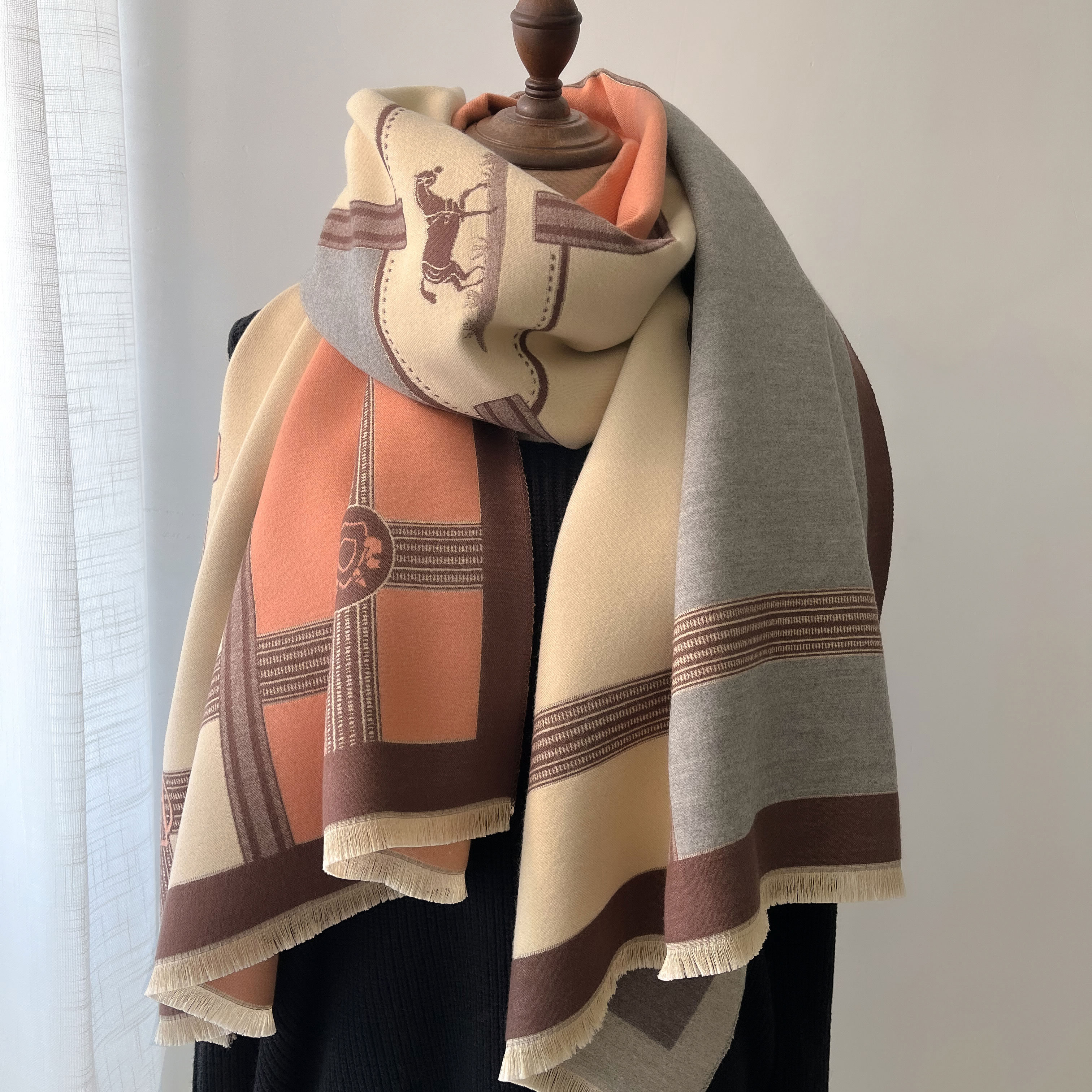 Winter Cashmere Scarf Women Lu - огляд і ціна Woven Scarf Blanket