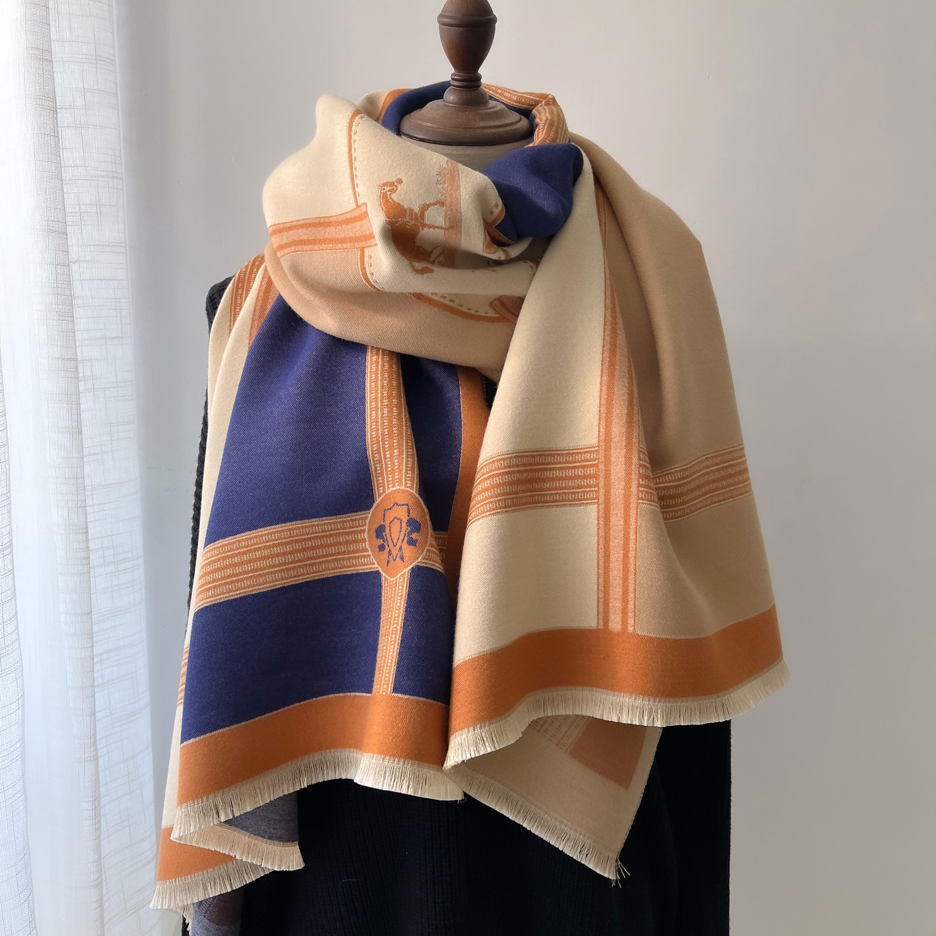 Winter Cashmere Scarf Women Lu - огляд і ціна Woven Scarf Blanket