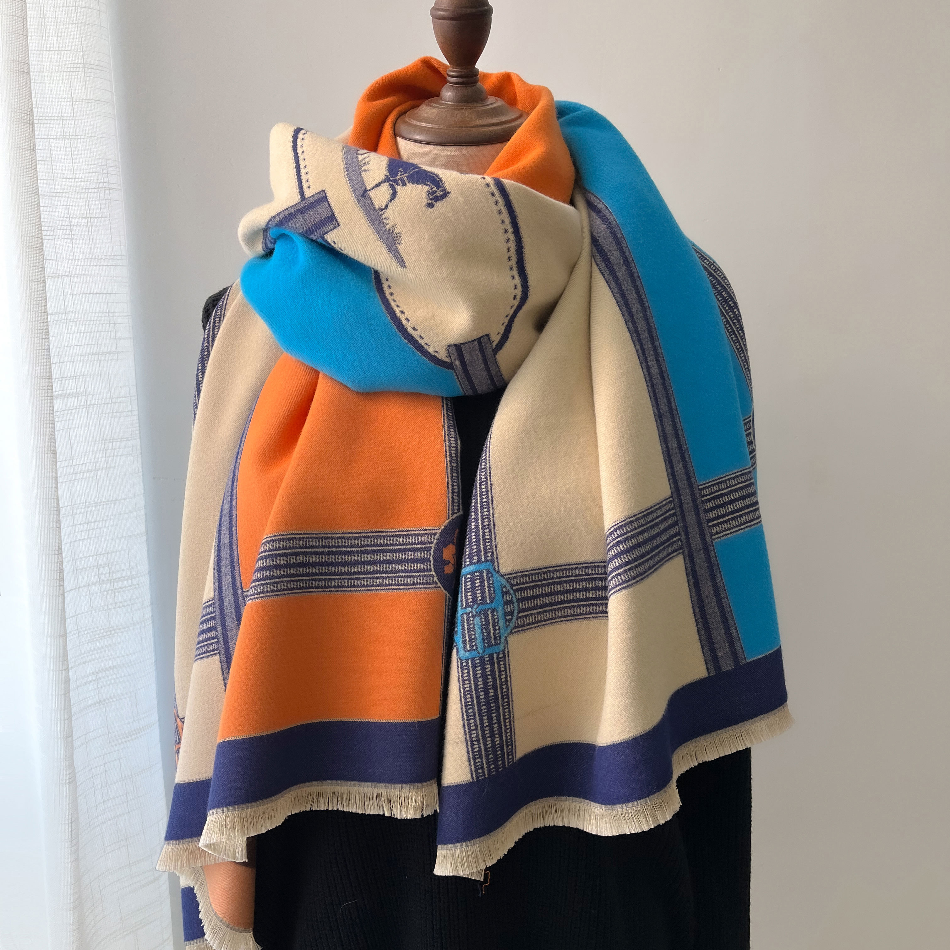 Winter Cashmere Scarf Women Lu - огляд і ціна Woven Scarf Blanket