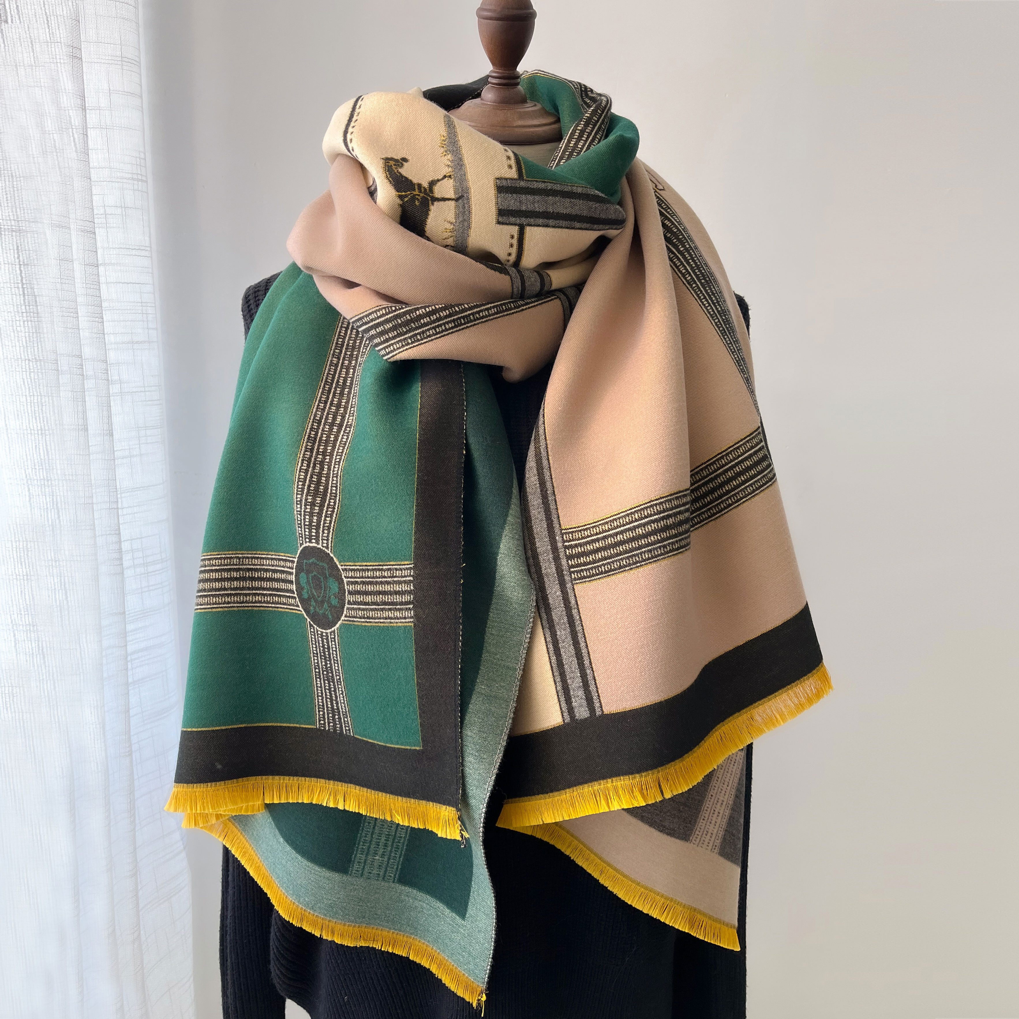Winter Cashmere Scarf Women Lu - огляд і ціна Woven Scarf Blanket