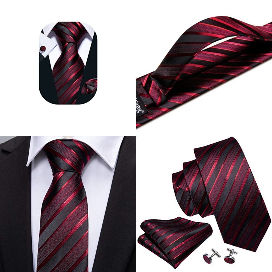 Tie Sets for Men Silk Stripe N - огляд і ціна Silk Tie Striped