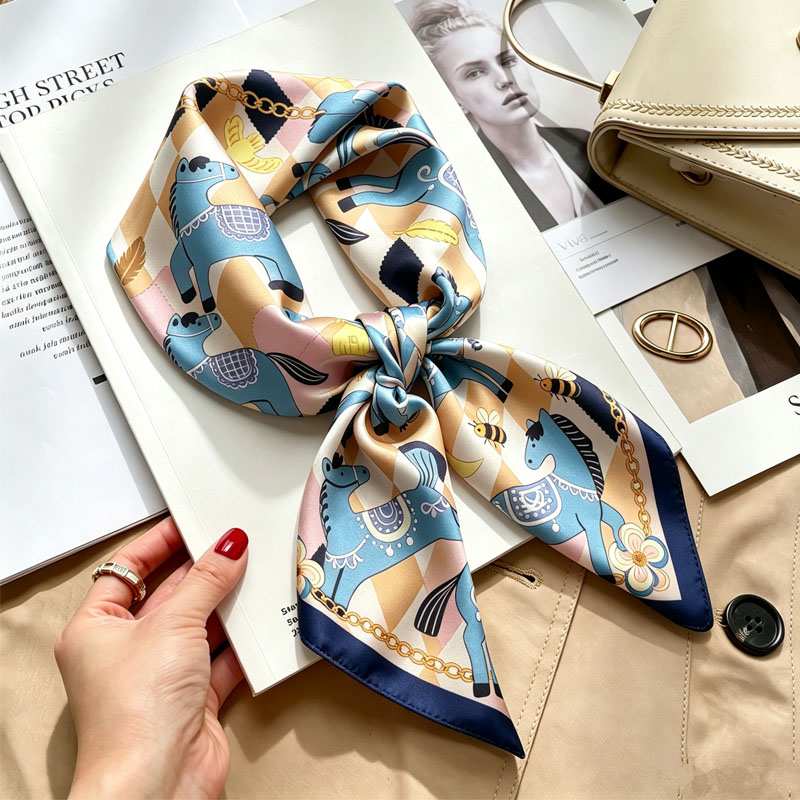 Ladies Handkerchiefs Hair Silk - огляд і ціна Scarf Silk Square