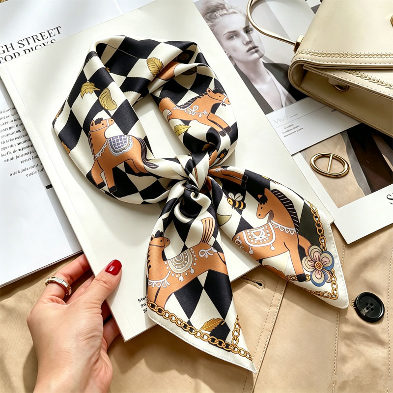 Ladies Handkerchiefs Hair Silk - огляд і ціна Scarf Silk Square