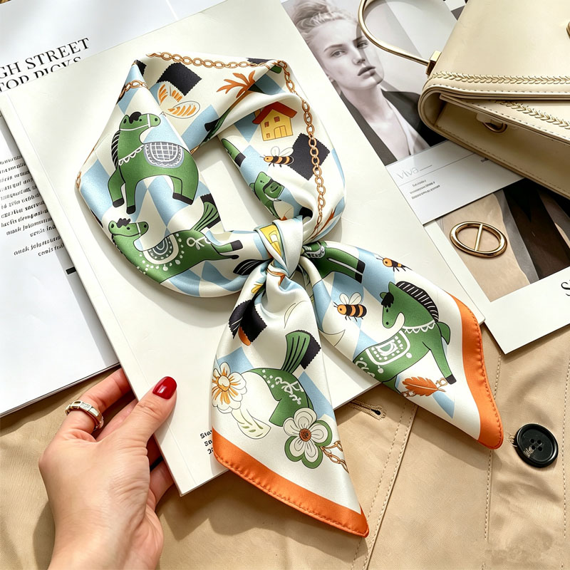 Ladies Handkerchiefs Hair Silk - огляд і ціна Scarf Silk Square