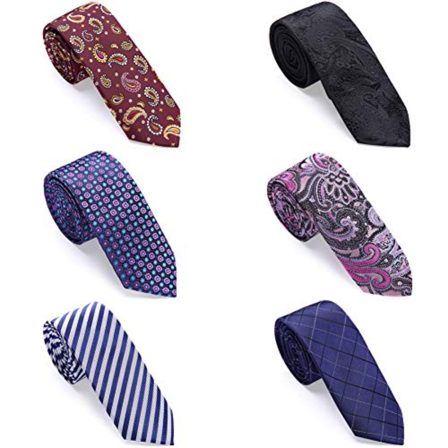 4 Packs Skinny Neckties for Me - огляд і ціна Skinny Tie Men