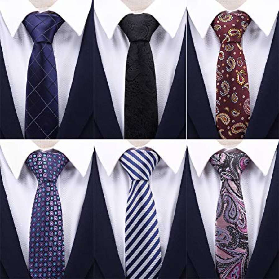 4 Packs Skinny Neckties for Me - огляд і ціна Skinny Tie Men