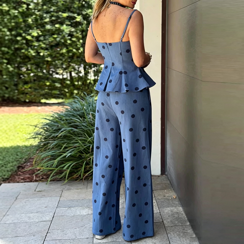 Vintage Dot Print Chambray Two - огляд і ціна Pocket Square Set