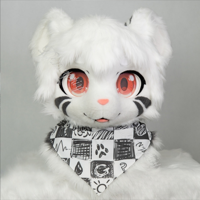 Cartoon Graffiti Checkered Fur - огляд і ціна Face Scarf Mask