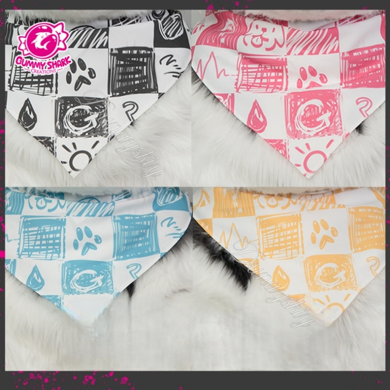 Cartoon Graffiti Checkered Fur - огляд і ціна Face Scarf Mask