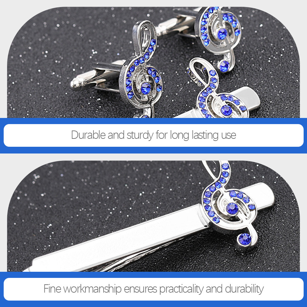 1Set Business Shirt Cufflinks  - огляд і ціна Tie Bar Set Gift
