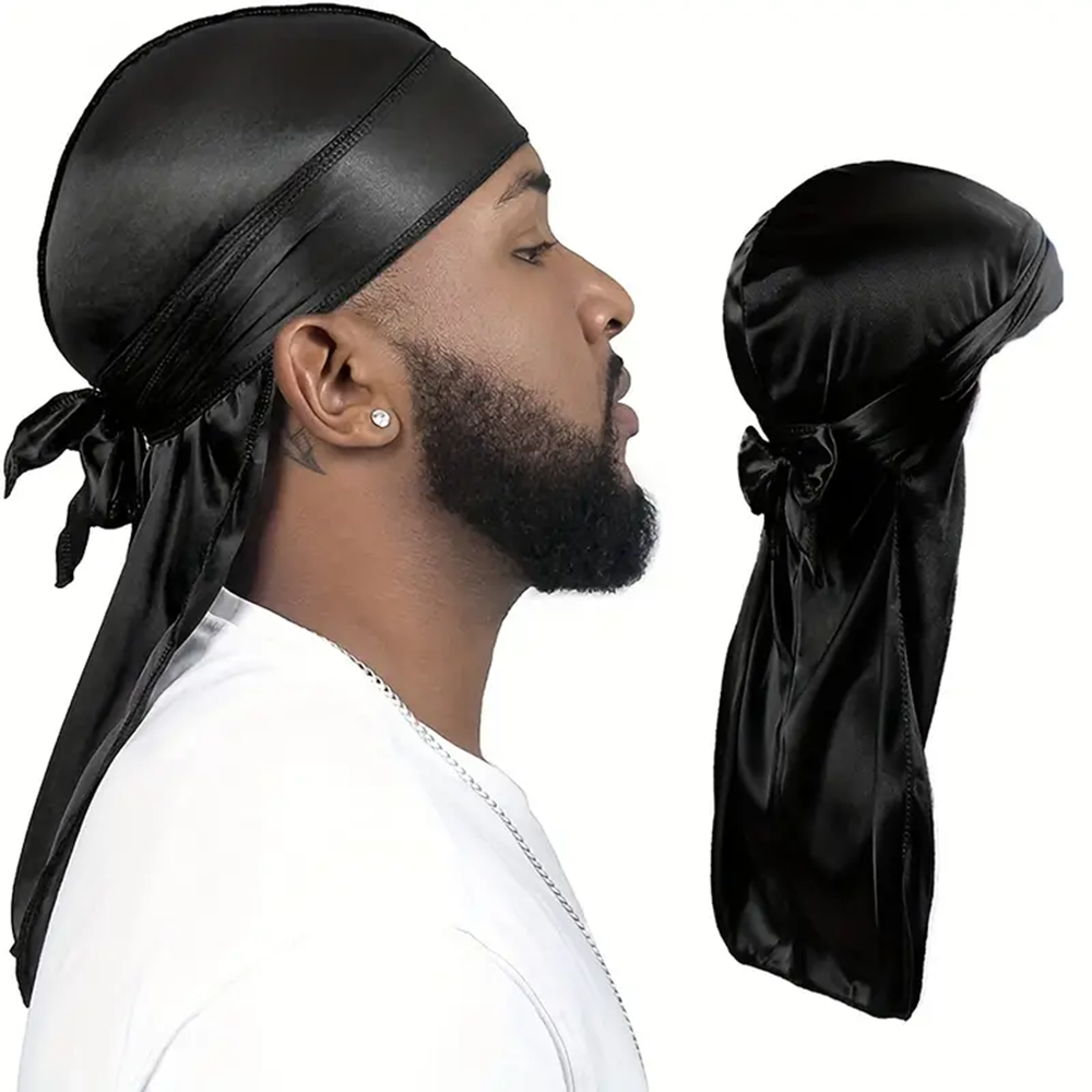 Men's Silk Durag Shower Cap Ba - огляд і ціна Bandana Doo Rag