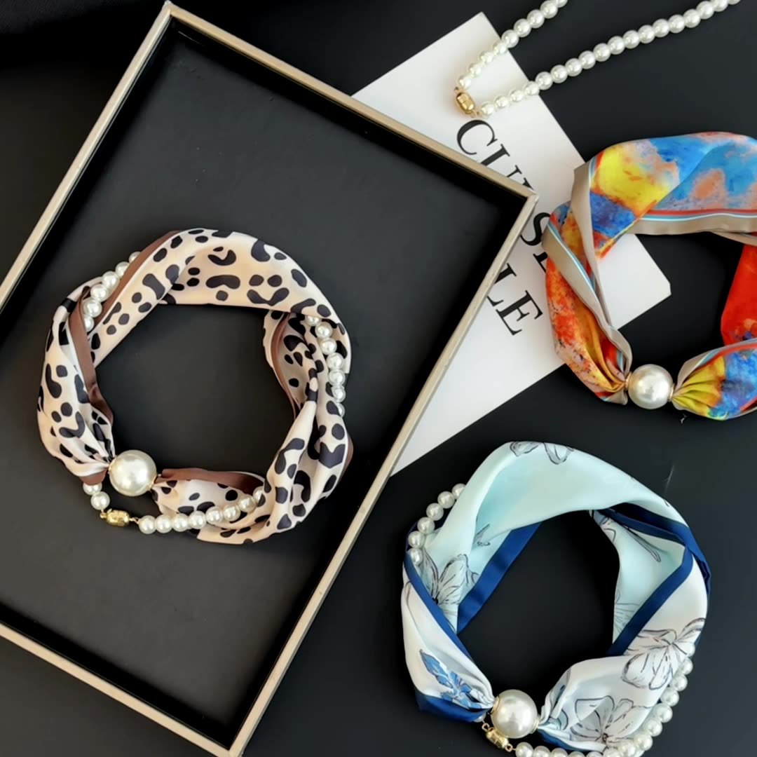 Printed Silk Scarf with Magnet - огляд і ціна Face Scarf Mask