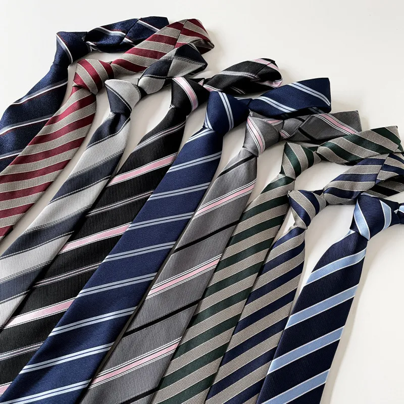 2026 South Korea Dongdaemun St - огляд і ціна Silk Tie Striped