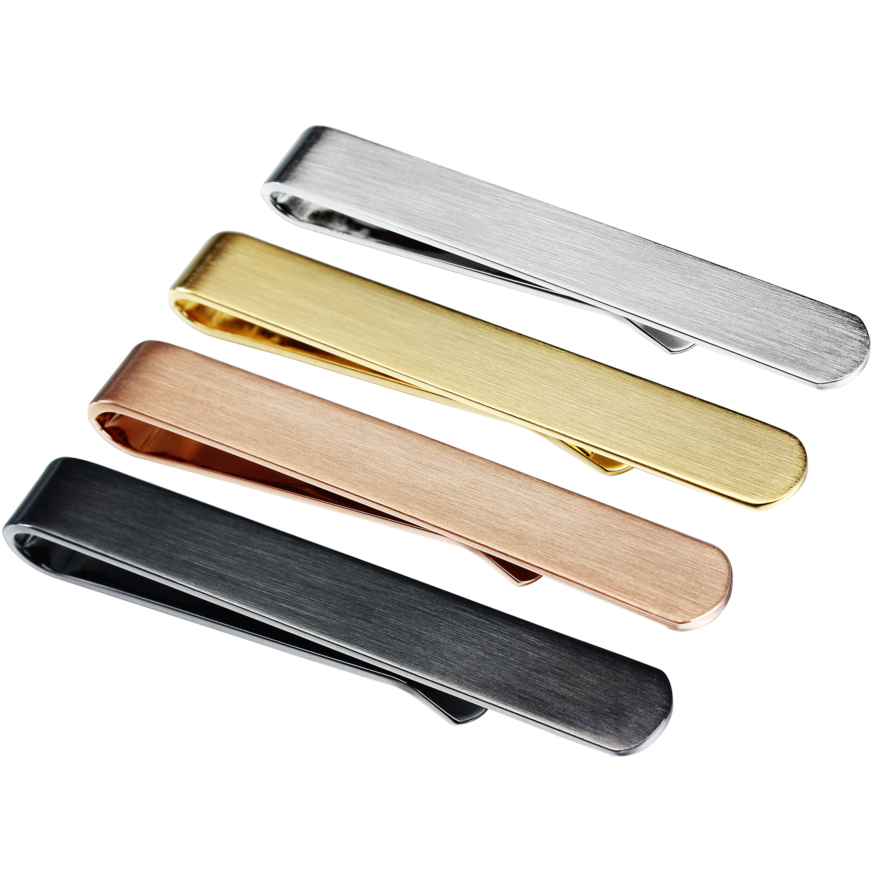 HAWSON 4pcs Skinny Tie Clip fo - огляд і ціна Tie Bar Set Gift