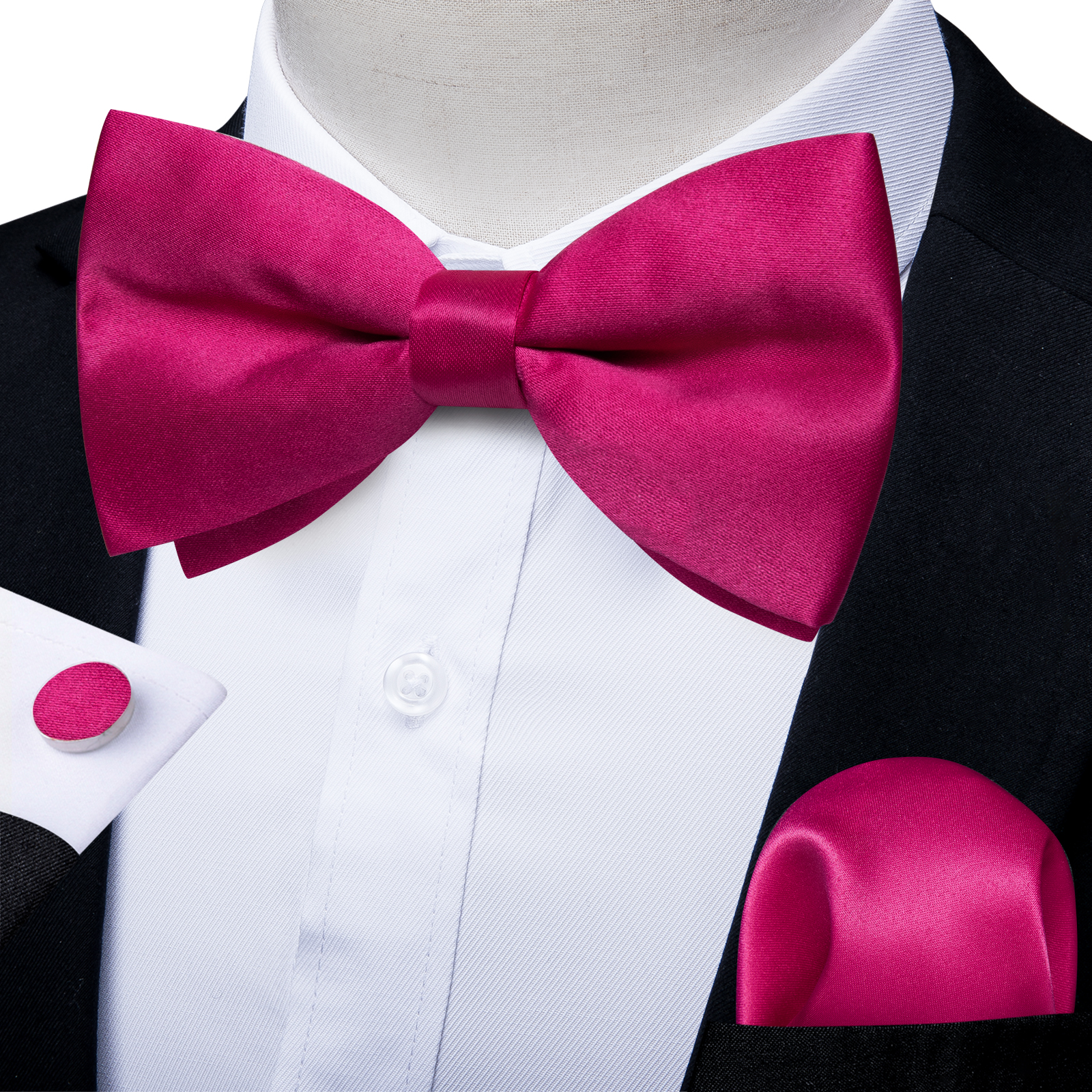 Men's Solid Pre-tied Bowtie Ro - огляд і ціна Bow Tie Pre Tied