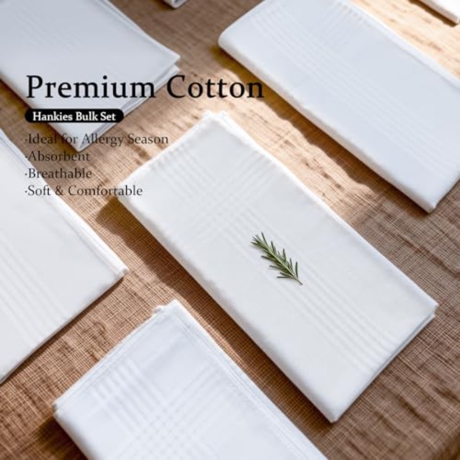 8 Pack Handkerchiefs for Men,  - огляд і ціна Handkerchief Cotton Men