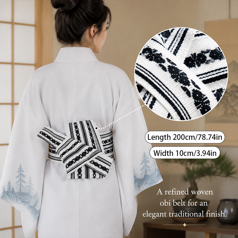 200cm Japanese Kimono Obi Belt - огляд і ціна Bow Tie Pre Tied