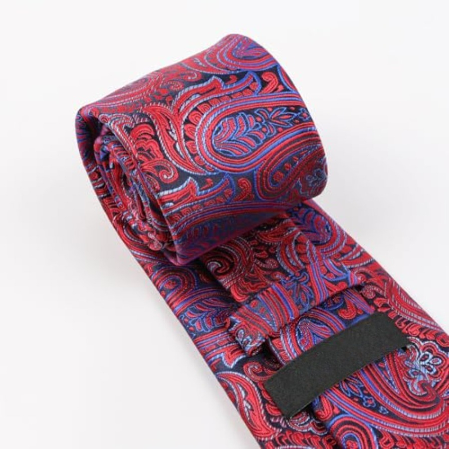 Mens Gradient Paisley Necktie  - огляд і ціна Pocket Square Set