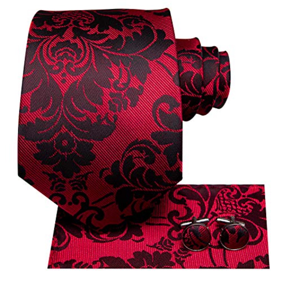 Silk Ties for Men Plaid Paisle - огляд і ціна Pocket Square Set