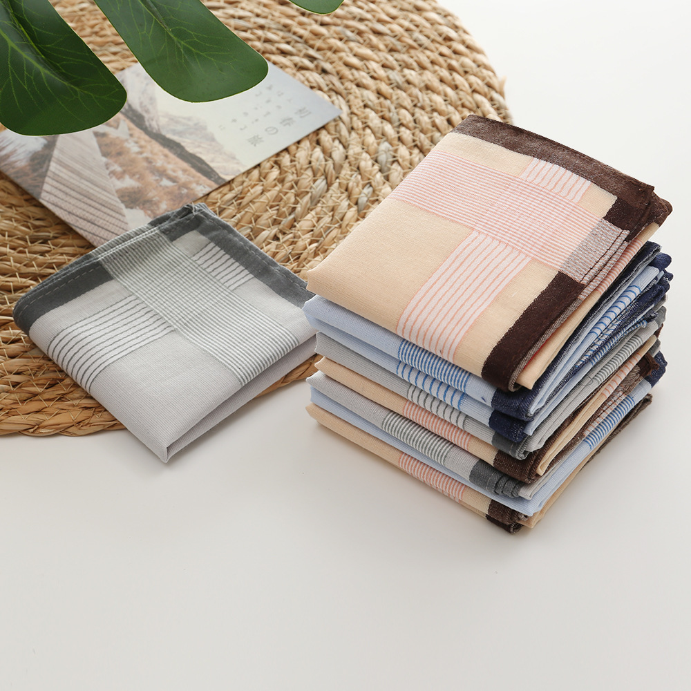 12Pcs 100% Cotton Yarn Dyed Ha - огляд і ціна Handkerchief Cotton Men