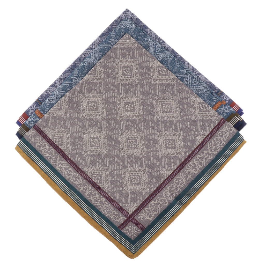 3pcs Mens Plaid Wedding Handke - огляд і ціна Handkerchief Cotton Men