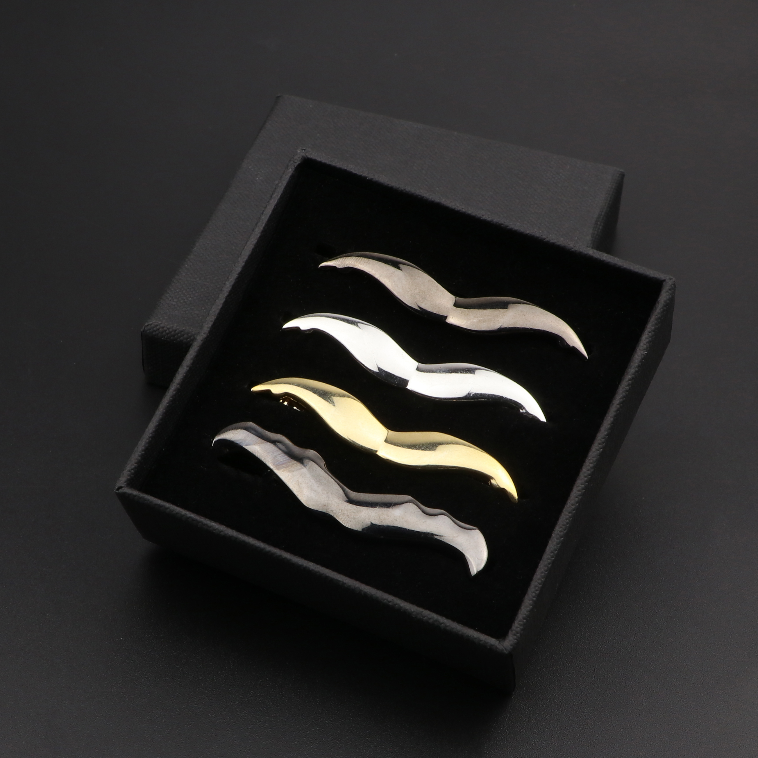 Fashion Metal Men Tie Clip Set - огляд і ціна Tie Bar Set Gift