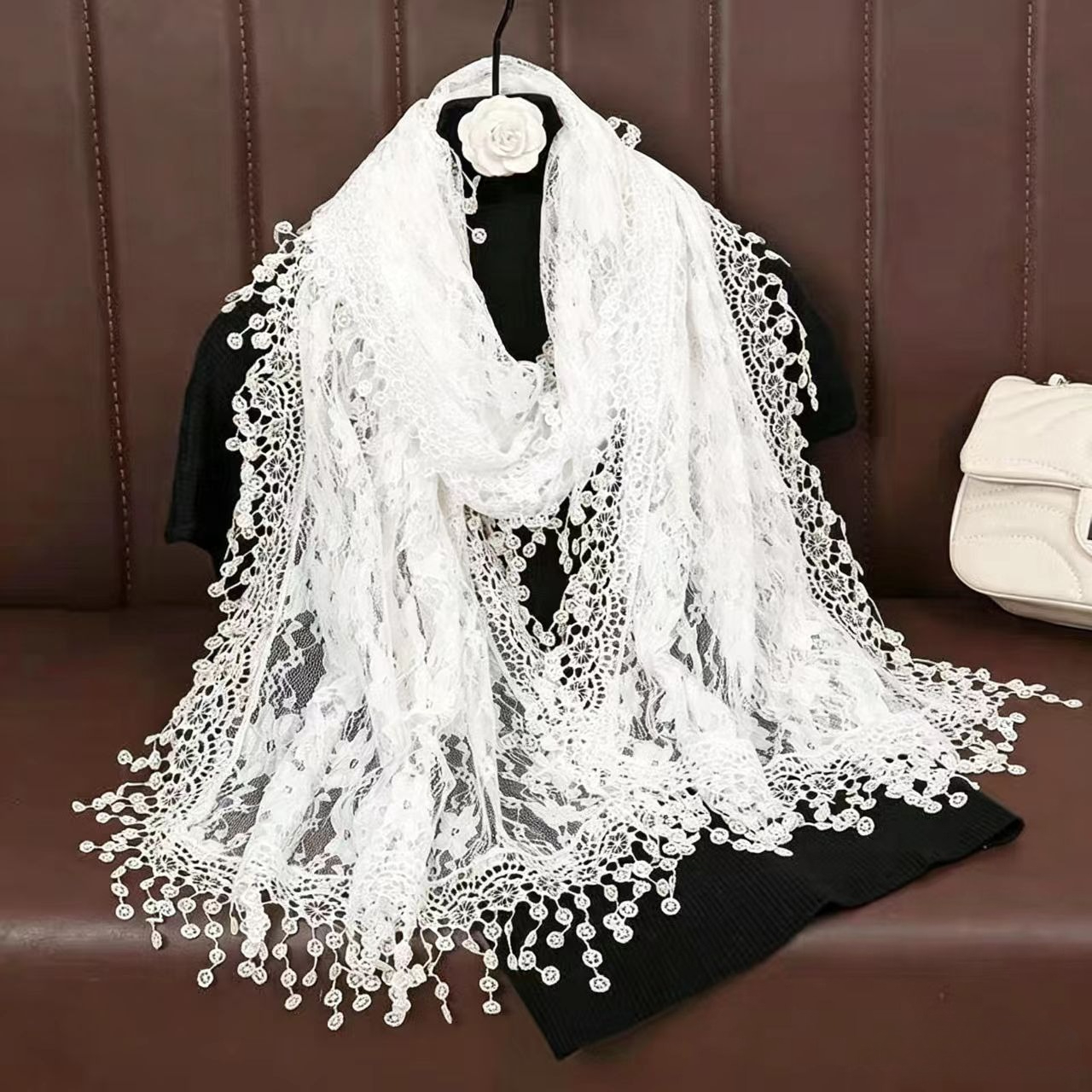 New Embroidery Lace Scarf Shaw - огляд і ціна Stole Wedding Shawl