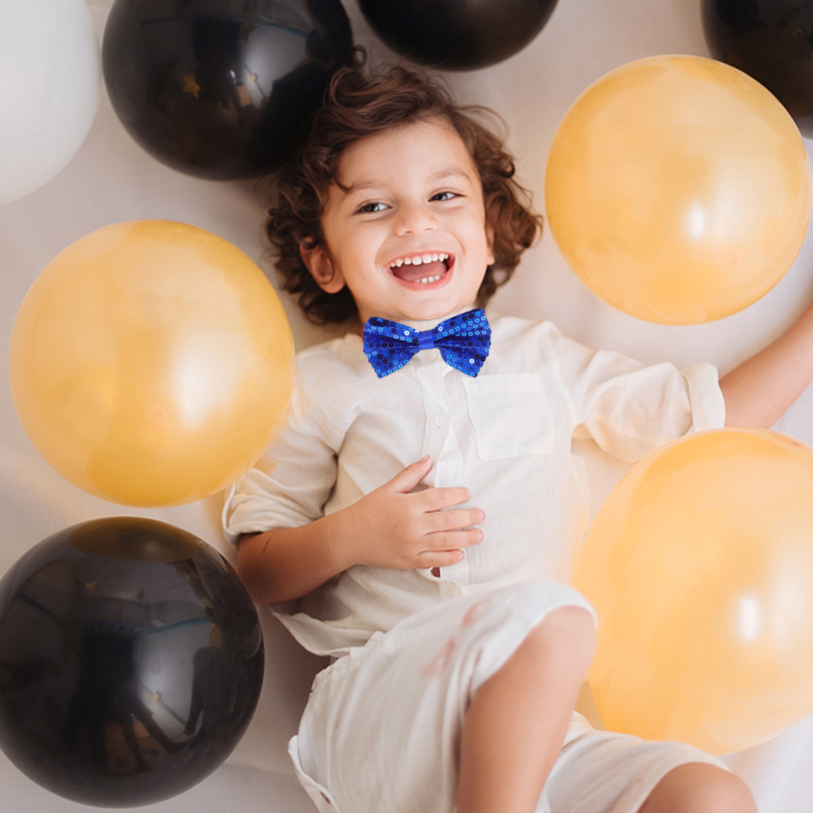 5Pcs Children's Glitter Sequin - огляд і ціна Bow Tie Pre Tied
