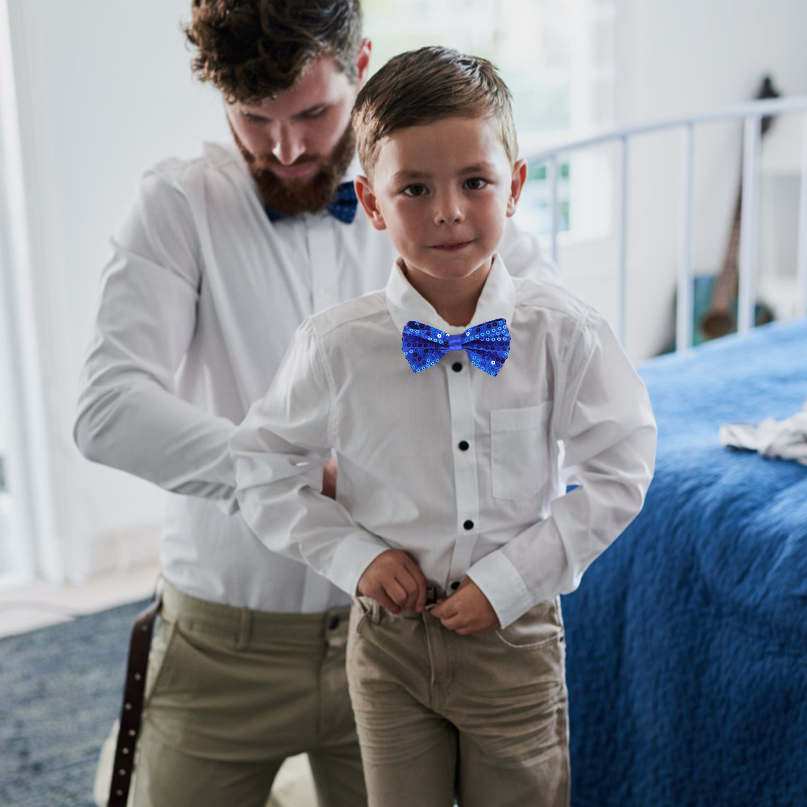 5Pcs Children's Glitter Sequin - огляд і ціна Bow Tie Pre Tied