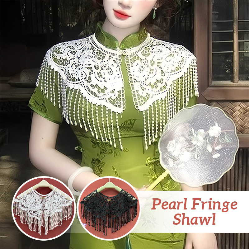Vintage Pearl Tassel Shawl Anc - огляд і ціна Stole Wedding Shawl