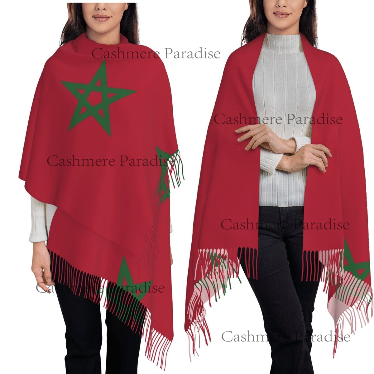 Morocco Flag Womens Warm Winte - огляд і ціна Infinity Scarf Knit