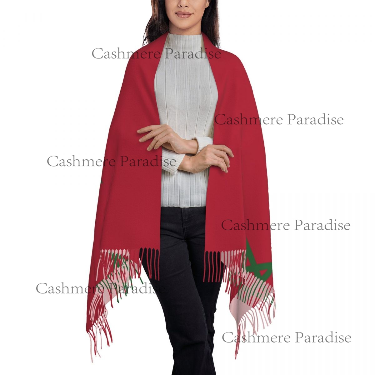 Morocco Flag Womens Warm Winte - огляд і ціна Infinity Scarf Knit