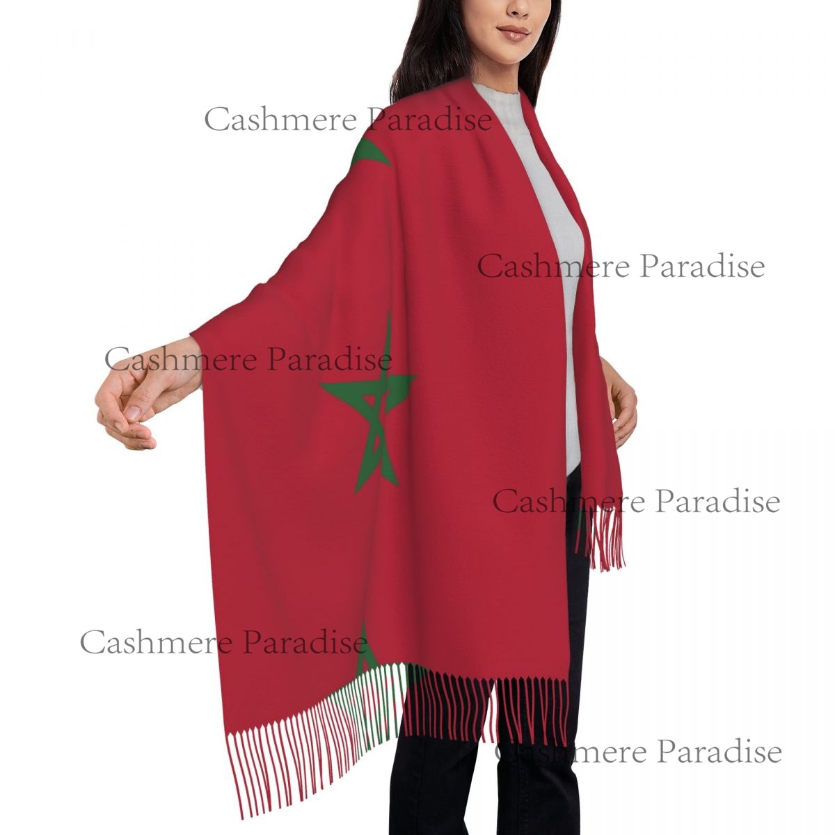 Morocco Flag Womens Warm Winte - огляд і ціна Infinity Scarf Knit